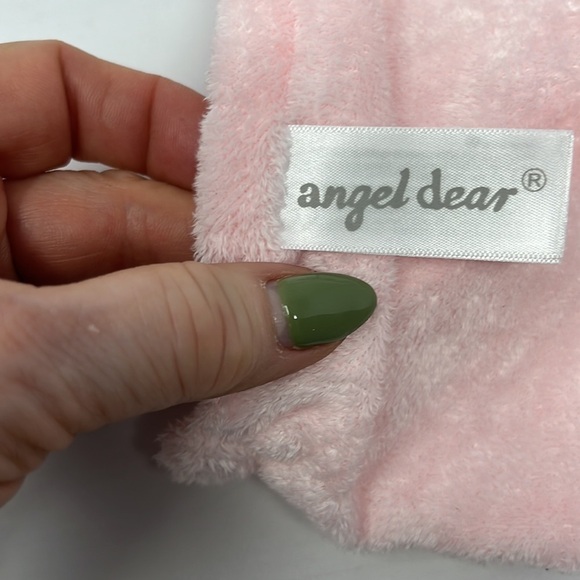 Angel Dear Baby Lovey Security Blanket Elephant NWT Pink plush - Picture 8 of 10